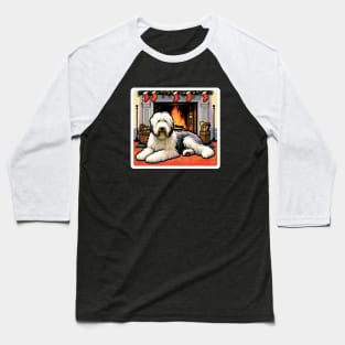 Christmas Old English Sheepdogs Baseball T-Shirt